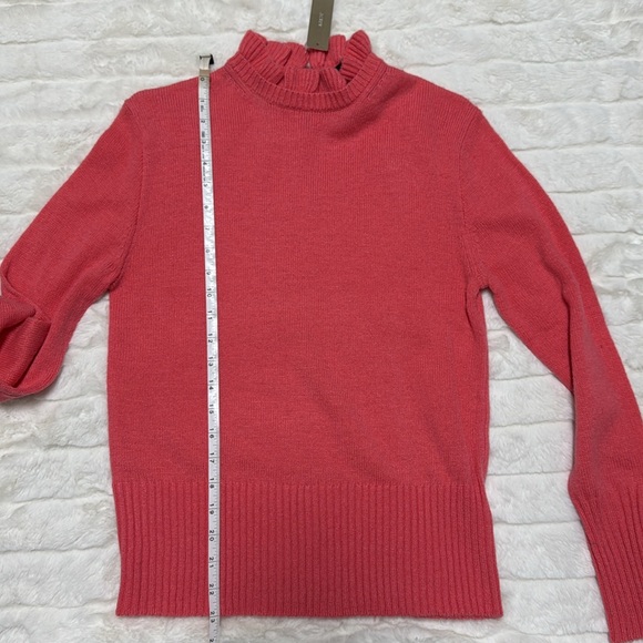 J. Crew Wool-blend Ruffleneck Sweater NWT Size Small - Picture 7 of 9